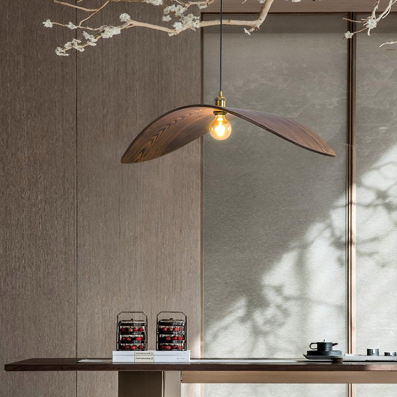 Hanglamp – Gebogen houtdesign – Geschikt voor diverse interieurstijlen