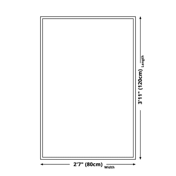 Industrieel tapijt – Abstract ontwerp, machinewasbaar – Polyester, niet-slip, voor slaapkamer