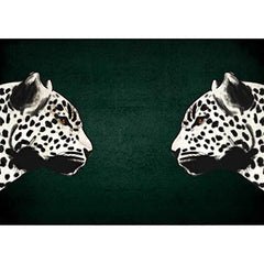 Tapijt met funky cheetah patroon – Wasbaar en anti-slip – Polyester voor woonkamer