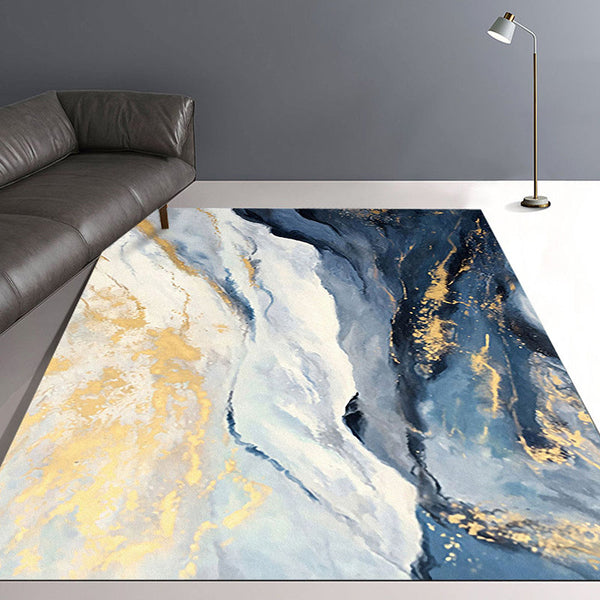 Slaapkamer tapijt – Modern abstract ontwerp – Wolkenpatroon, polyester, anti-slip, wasbaar