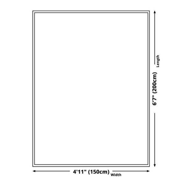 Slaapkamer tapijt – Modern geometrisch marmeren patroon – Polyester met antislip onderzijde
