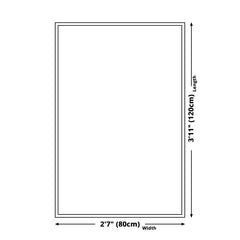 Slaapkamer tapijt – Onregelmatig geometrisch patroon – Polyester met anti-slip achterkant