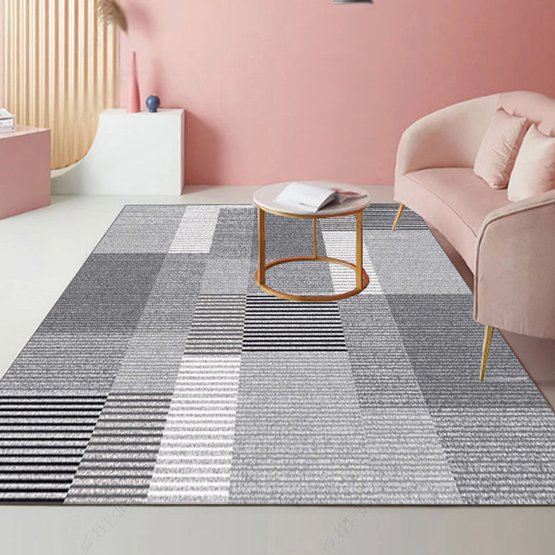 Tapijt – Modernistisch gestreept patroon – Wasbaar, huisdiervriendelijk, polyester, niet-slip achterkant