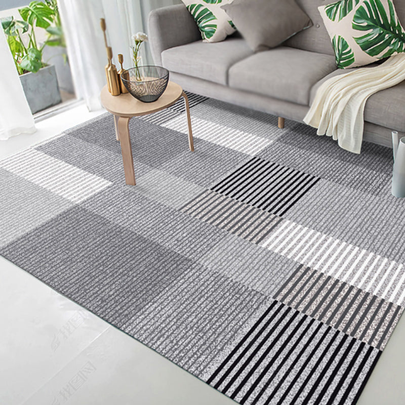 Tapijt – Modernistisch gestreept patroon – Wasbaar, huisdiervriendelijk, polyester, niet-slip achterkant