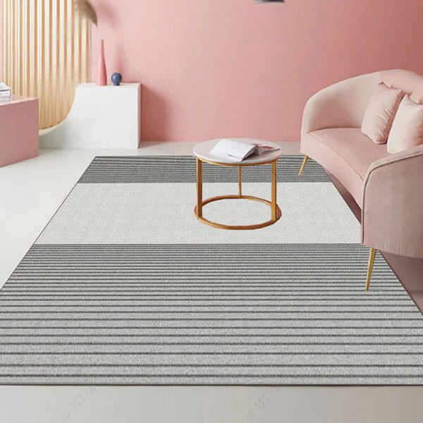 Tapijt – Modernistisch gestreept patroon – Wasbaar, huisdiervriendelijk, polyester, niet-slip achterkant