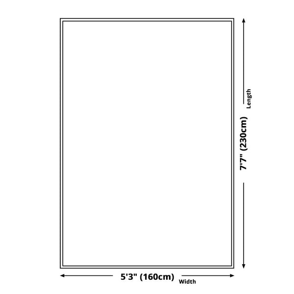 Abstract tapijt – Wasbaar, niet-slip, huisdiervriendelijk – Polyester voor woonkamer