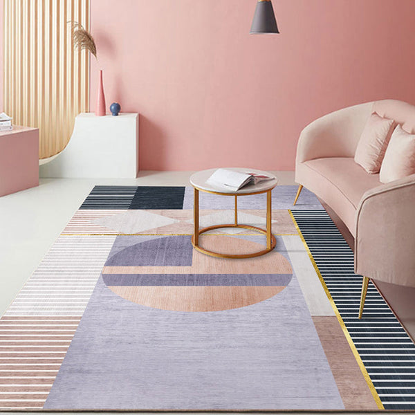 Scandinavische Tapijten – Geometrische vormen en lijnen – Antislip achterkant, Polypropyleen