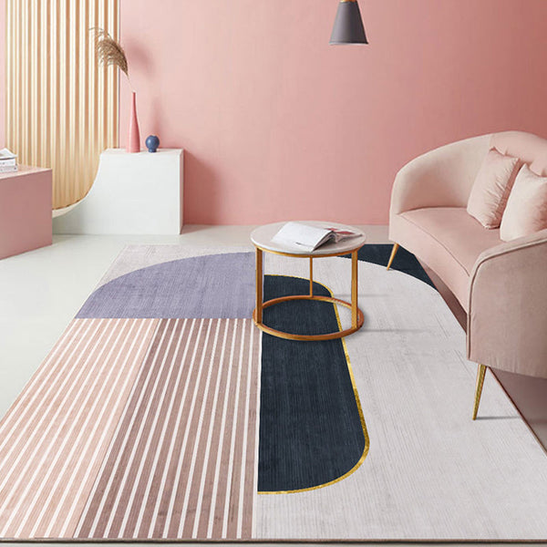 Scandinavische Tapijten – Geometrische vormen en lijnen – Antislip achterkant, Polypropyleen