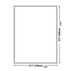 Abstract zitkamer tapijt – Synthetisch, anti-slip, machinewasbaar – Pastel kleurblok ontwerp