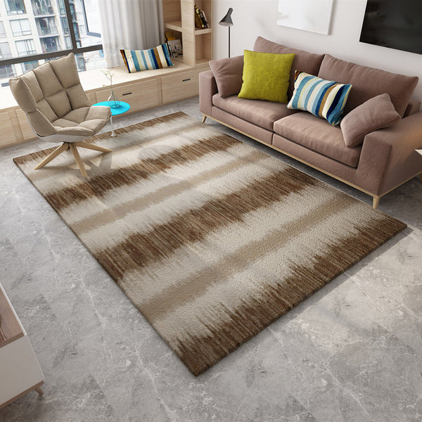 Vloerkleed – Abstract patroon met driehoeken en cirkels – Wasbaar polyester tapijt