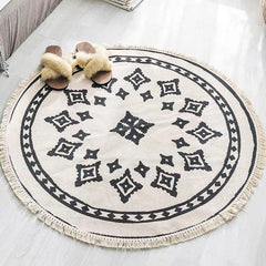 Slaapkamer tapijt – Wasbaar mandala ontwerp – Katoenen multicolor gebied tapijt