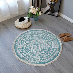 Slaapkamer tapijt – Wasbaar mandala ontwerp – Katoenen multicolor gebied tapijt