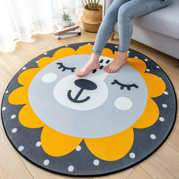 Vloerkleed kinderen – Cartoon patroon – Synthetisch, anti-slip achterkant, kleurvast, machinewasbaar