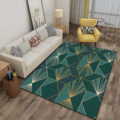 Geometrisch Tapijt – 3D Illusie, Anti-slip, Huisdiervriendelijk, Machine Wasbaar, Polyester