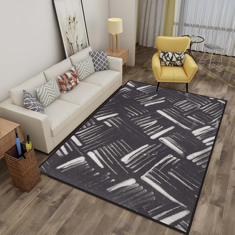 Geometrisch Tapijt – 3D Illusie, Anti-slip, Huisdiervriendelijk, Machine Wasbaar, Polyester