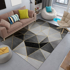 Synthetisch binnen tapijt – Abstract geometrisch design – Niet-slip, wasbaar, huisdiervriendelijk