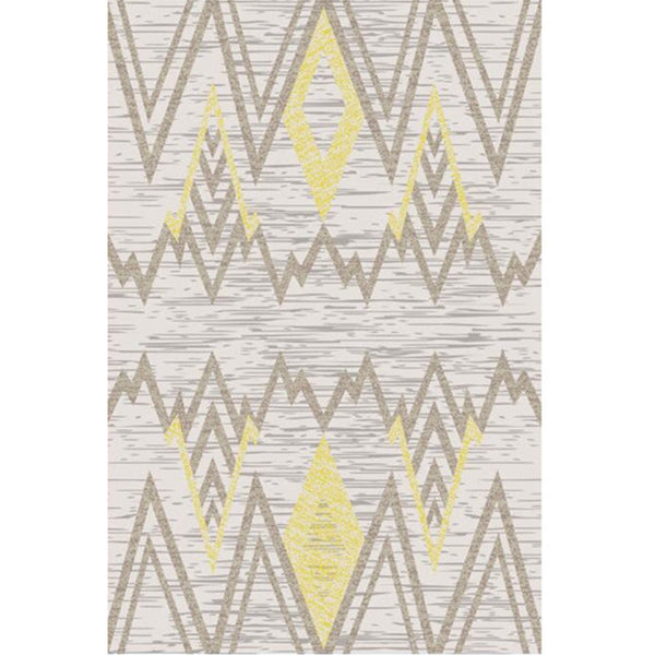 Synthetisch binnen tapijt – Abstract geometrisch design – Niet-slip, wasbaar, huisdiervriendelijk