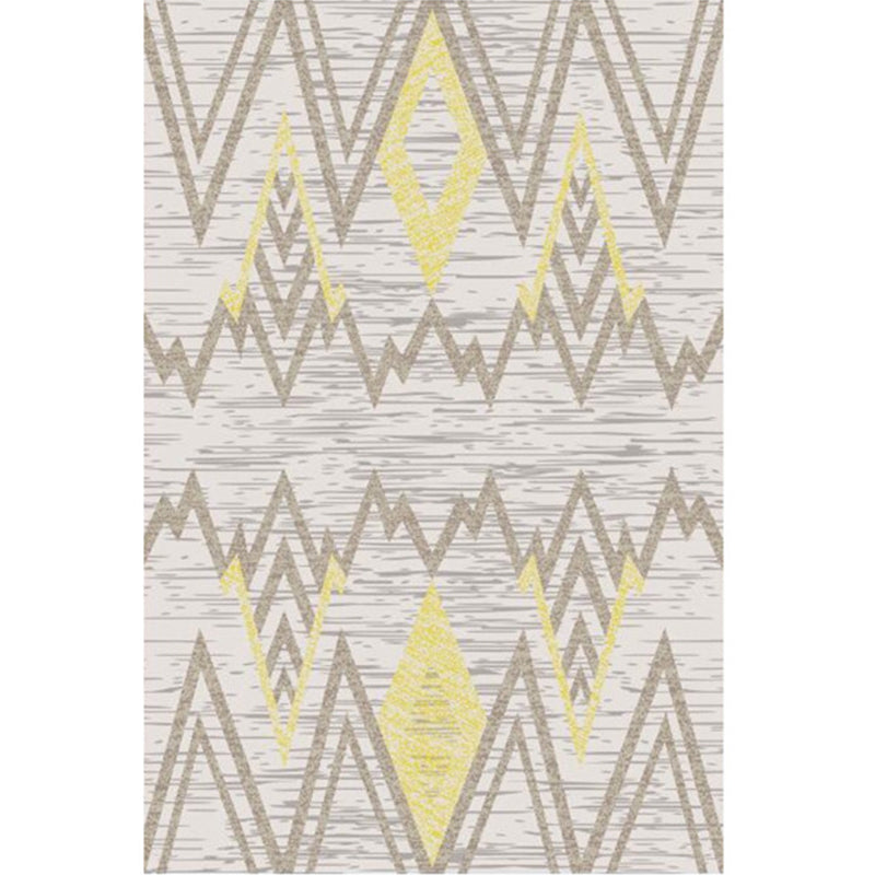 Synthetisch binnen tapijt – Abstract geometrisch design – Niet-slip, wasbaar, huisdiervriendelijk