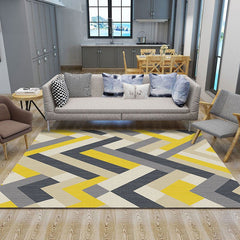 Synthetisch binnen tapijt – Abstract geometrisch design – Niet-slip, wasbaar, huisdiervriendelijk