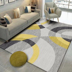 Synthetisch binnen tapijt – Abstract geometrisch design – Niet-slip, wasbaar, huisdiervriendelijk