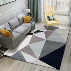 Synthetisch binnen tapijt – Abstract geometrisch design – Niet-slip, wasbaar, huisdiervriendelijk
