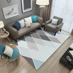 Synthetisch binnen tapijt – Abstract geometrisch design – Niet-slip, wasbaar, huisdiervriendelijk