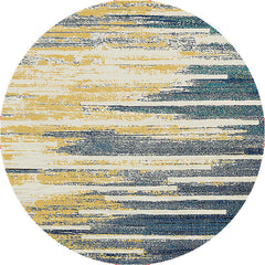 Trendy tapijt – Multi-gekleurde abstracte print – Vlekbestendig en anti-slip achterkant