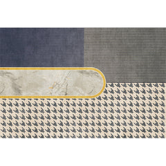Tapijt – Vlekbestendig | Anti-slip | Katoenmix met geometrisch patroon