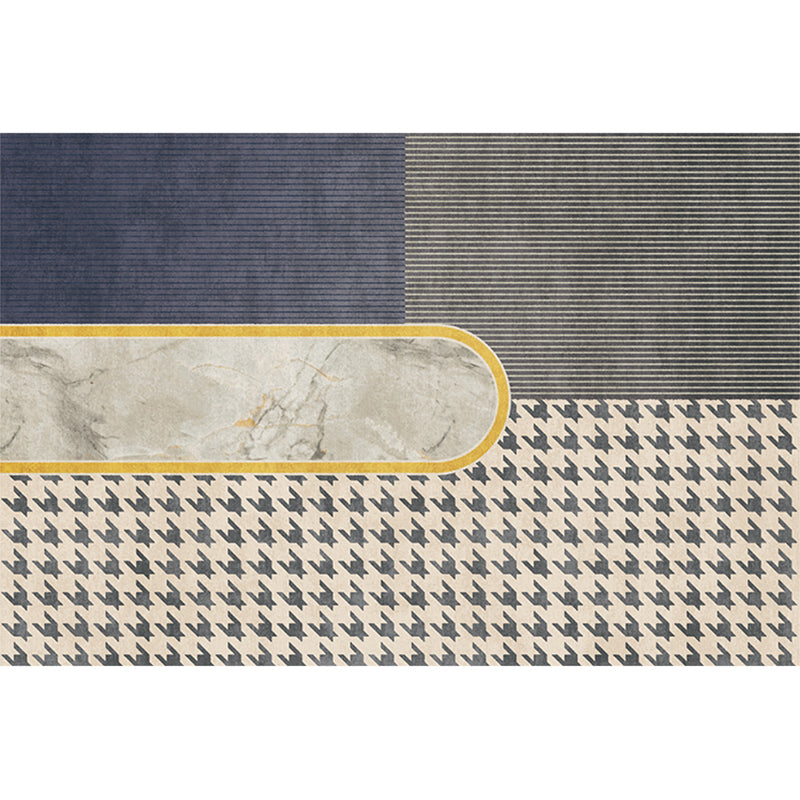 Tapijt – Vlekbestendig | Anti-slip | Katoenmix met geometrisch patroon