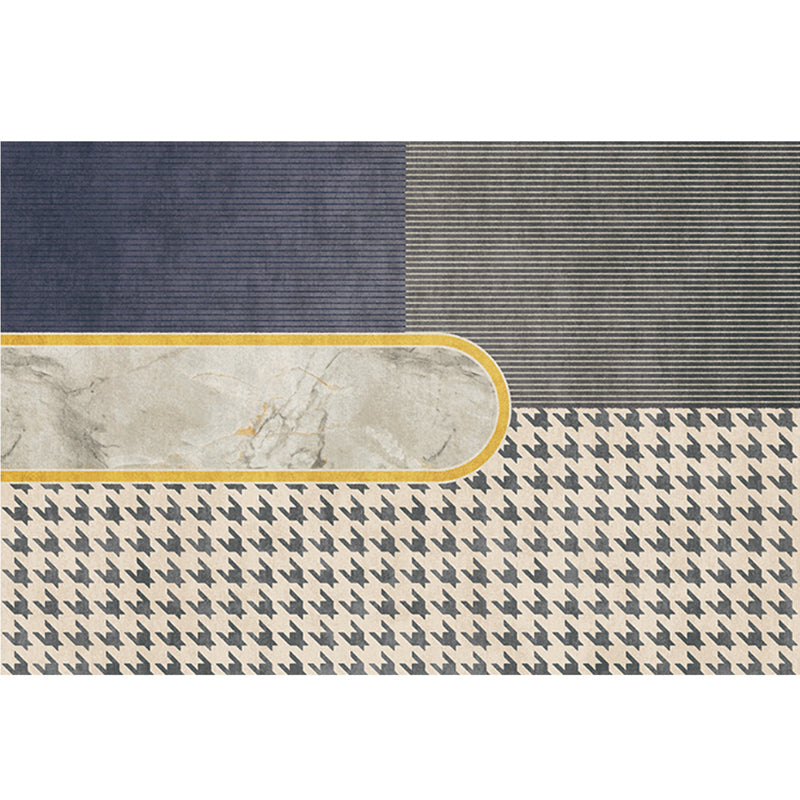 Tapijt – Vlekbestendig | Anti-slip | Katoenmix met geometrisch patroon