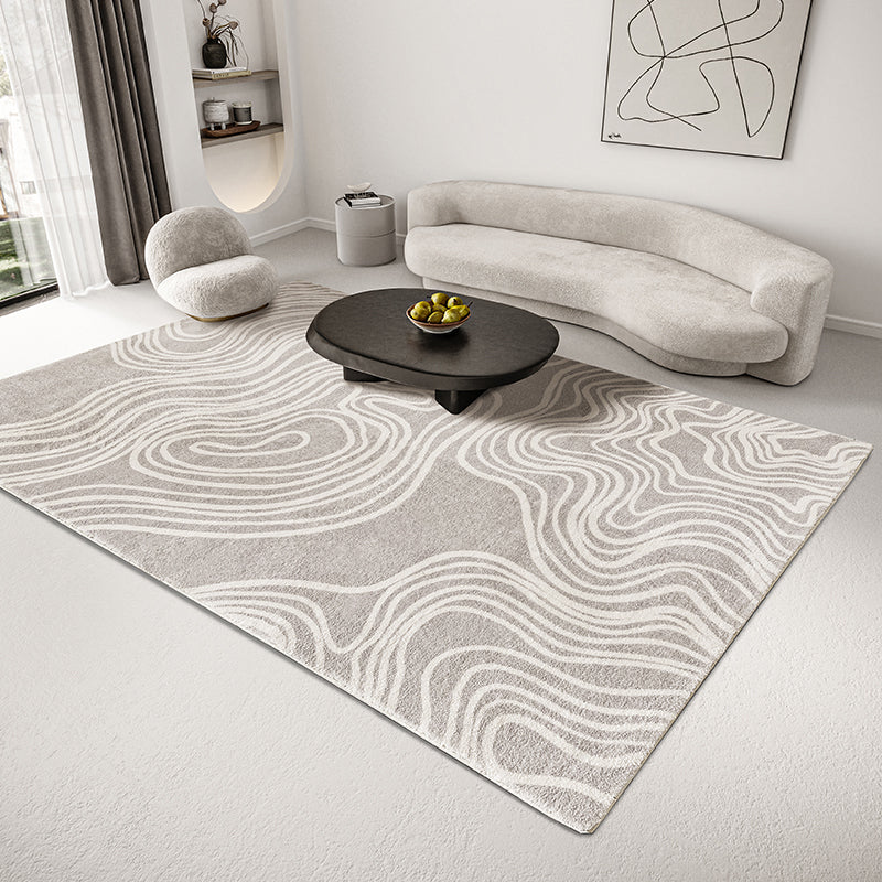 Slaapkamer tapijt – Modern abstract design – Polyester, wasbaar, niet-slip achterkant