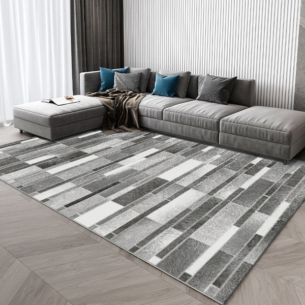 Parlor Rug – Luxe geruite afdruk – Polypropyleen, huisdiervriendelijk, gemakkelijk te verzorgen, binnen tapijt