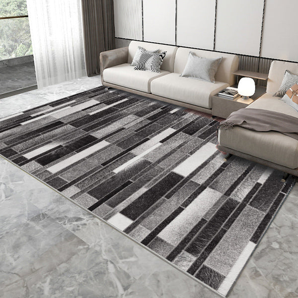 Parlor Rug – Luxe geruite afdruk – Polypropyleen, huisdiervriendelijk, gemakkelijk te verzorgen, binnen tapijt