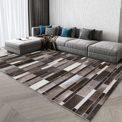 Parlor Rug – Luxe geruite afdruk – Polypropyleen, huisdiervriendelijk, gemakkelijk te verzorgen, binnen tapijt