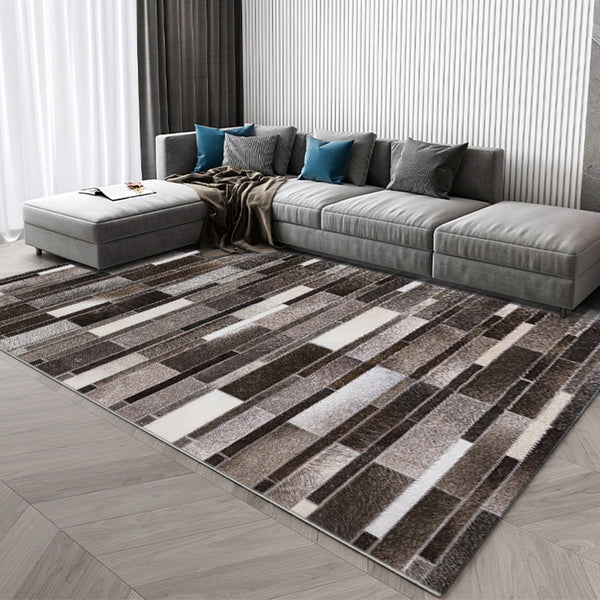Parlor Rug – Luxe geruite afdruk – Polypropyleen, huisdiervriendelijk, gemakkelijk te verzorgen, binnen tapijt