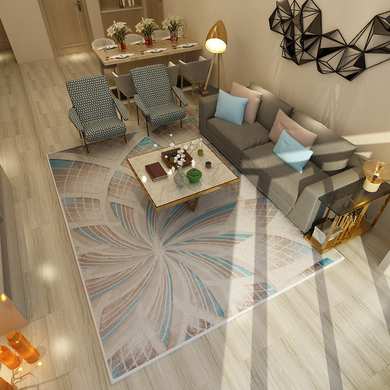 Oude tapijten – Synthetische geometrische afdruk – Huisdiervriendelijk, machinewasbaar voor salon
