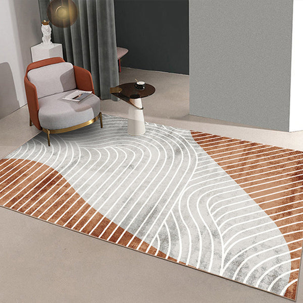 Decoratie Tapijt – Multi-kleuren gestreept – Synthetisch, huisdiervriendelijk, gemakkelijk te onderhouden