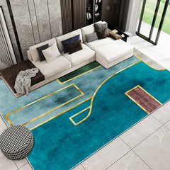 Geometrisch print tapijt – Anti-slip, machinewasbaar – Synthetisch materiaal, voor salon