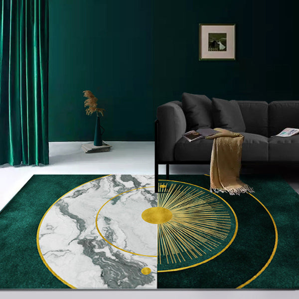 Geometrisch print tapijt – Anti-slip, machinewasbaar – Synthetisch materiaal, voor salon