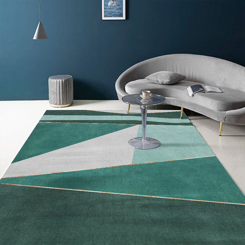 Geometrisch print tapijt – Anti-slip, machinewasbaar – Synthetisch materiaal, voor salon