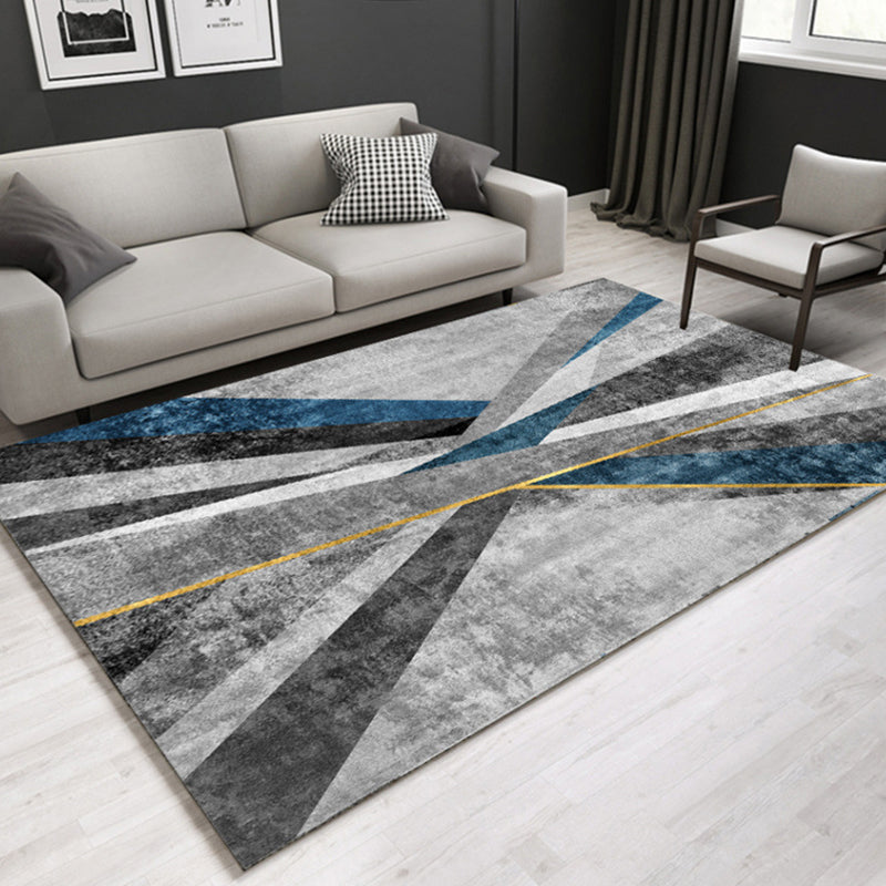 Geometrisch tapijt – Wasbaar, huisdiervriendelijk, antislip | Synthetisch, machinegeweven