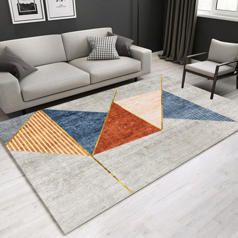 Geometrisch tapijt – Wasbaar, huisdiervriendelijk, antislip | Synthetisch, machinegeweven