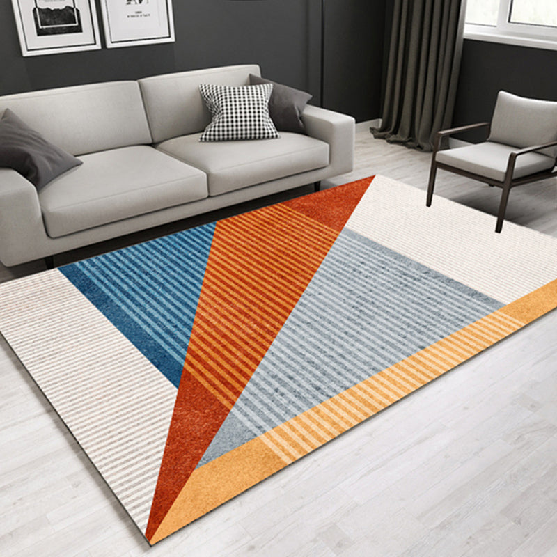Geometrisch tapijt – Wasbaar, huisdiervriendelijk, antislip | Synthetisch, machinegeweven