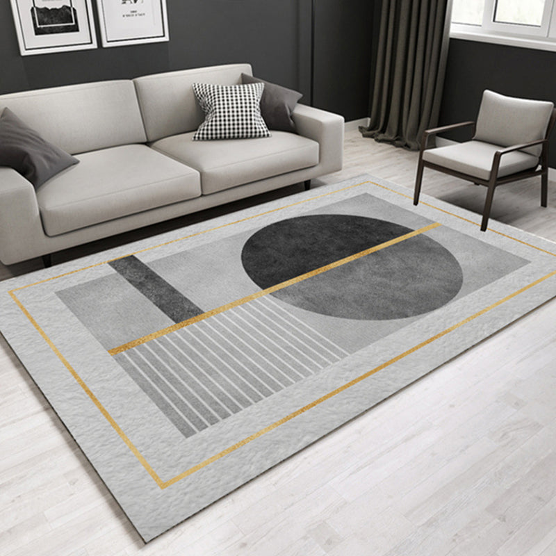 Geometrisch tapijt – Wasbaar, huisdiervriendelijk, antislip | Synthetisch, machinegeweven