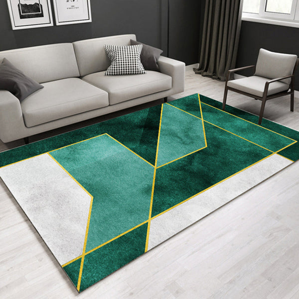 Geometrisch tapijt – Wasbaar, huisdiervriendelijk, antislip | Synthetisch, machinegeweven