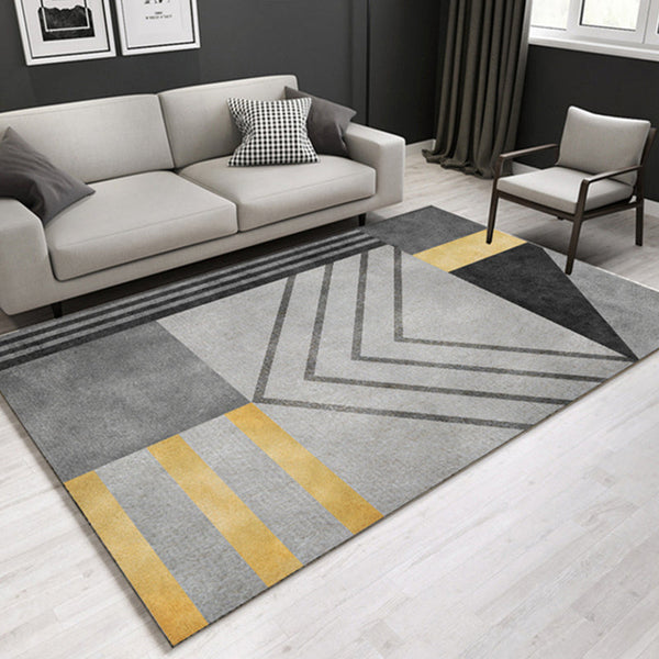 Geometrisch tapijt – Wasbaar, huisdiervriendelijk, antislip | Synthetisch, machinegeweven