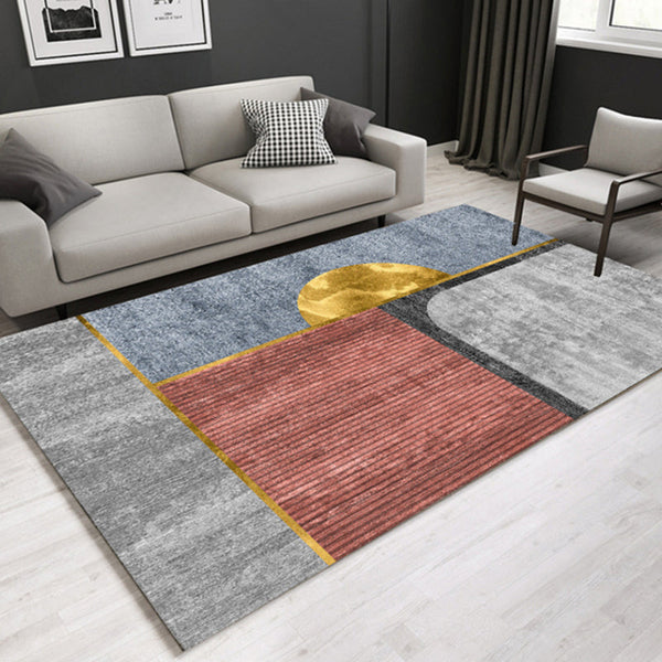 Geometrisch tapijt – Wasbaar, huisdiervriendelijk, antislip | Synthetisch, machinegeweven