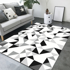 Vloerkleed – Geometrische print – Huisdiervriendelijk, niet-slip achterkant