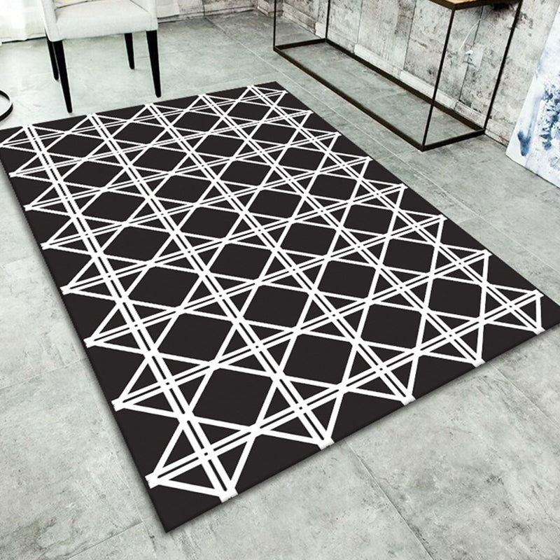 Vloerkleed – Geometrische print – Huisdiervriendelijk, niet-slip achterkant