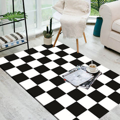 Vloerkleed – Geometrische print – Huisdiervriendelijk, niet-slip achterkant